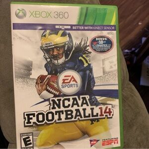 EA Sports NCAA Football 14 Xbox 360 Game — Blue & Yellow